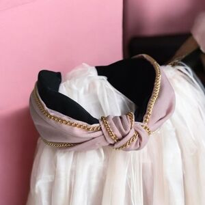 🔥Elegant Pink and Black Headband🔥